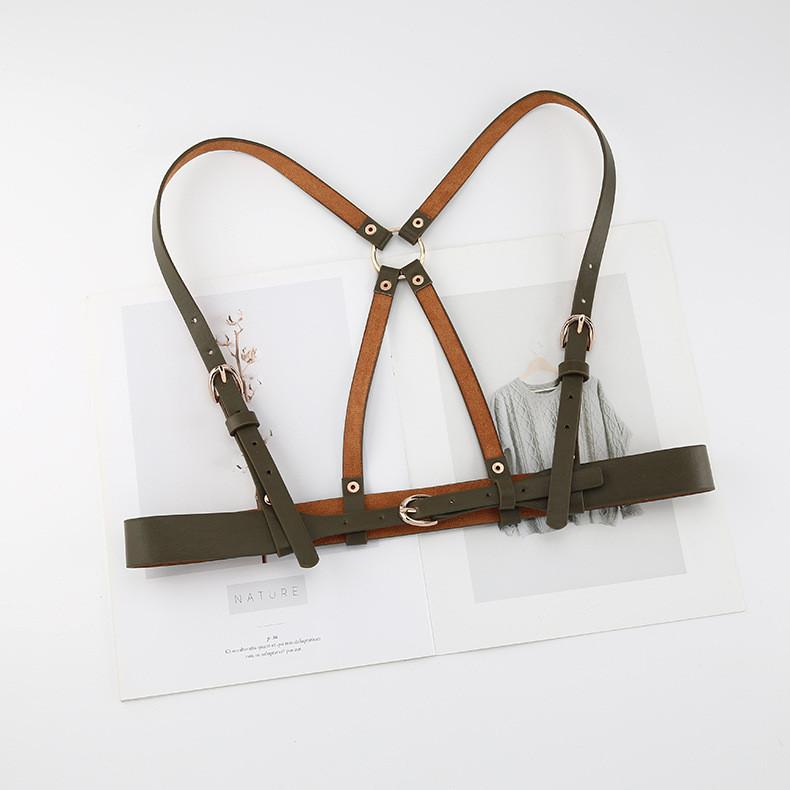 Fashion Solid Color Shoulder Strap Design Women Belt For Party