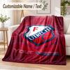 Custom Text Flannel Blanket FC Utrecht Print Warm Cozy Blanket Home Sofa Bedding