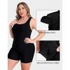 Charmleaks Plus Size Swimsuit для женщин, спортивный цельный купальный костюм Boyleg