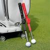 Retractable Golf Swing Training Aid Portable Grip Trainer with Click Feedback for Right And Left Handed Golfers Warm Up Stick Telescopic Short Club