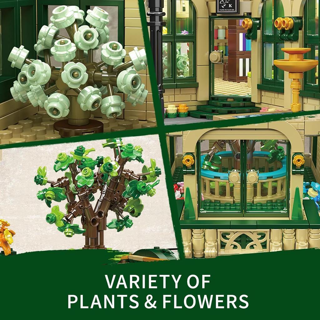 MOULD KING 16057 Streetview Building Block The MOC Dome Bontanical Garden Model Assebly Brick Toys Set Kids Christmas Gift