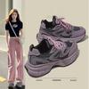 Fashion Korean New Thick Sole Purple Platform Shoes Women Luxury Lightweight Sports Shoes Casual Sneakers Girl Versatile Board Shoe
