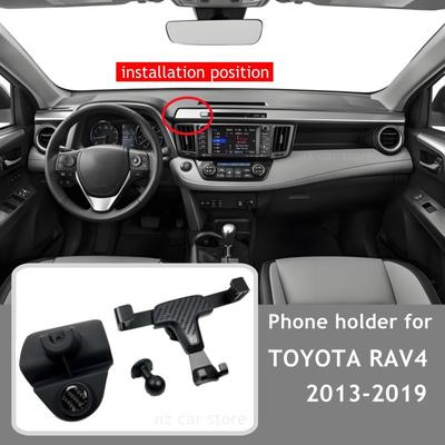 Автомобильный держатель для телефона для Toyota RAV4 2018 2017 2016 2015 2014 2013 Крепление в вентиляционное отверстие Гравитационный Внутренние аксессуары