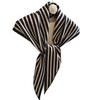 Premium Triangle Scarf Shawl Autumn And Winter Warm Solid Color Premium External Scarf Neck Shoulder Versatile Black And White Stripes
