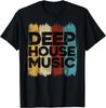 ГОРЯЧАЯ РАСПРОДАЖА Deep House Музыка Искусство Минималистичный Дизайн для DJRaver EDM Футболка Индивидуальная Печать Графические Футболки Винтажная Футболка Camisas