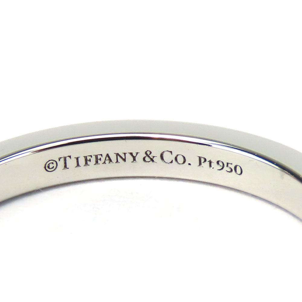 Used TIFFANY&Co. Ring Classic band EU#50 Pt950Platinum 3.6g Platinum 3PD