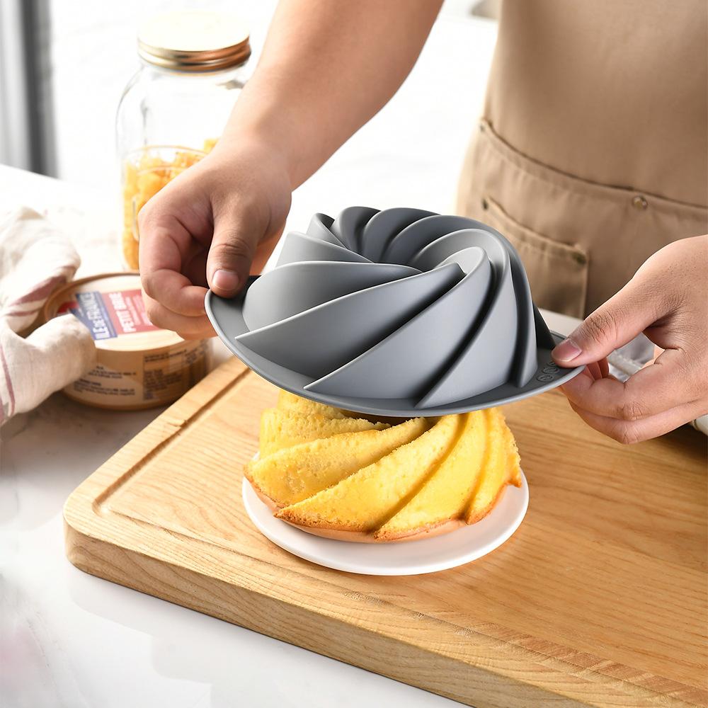 1 шт. силиконовые формы для торта кухонные спиральные шифоновые формы для торта легко снимаются цветочные формы для торта