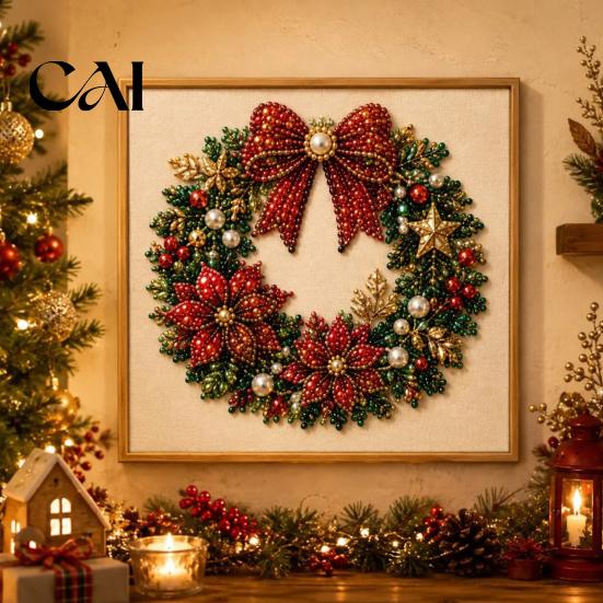 DIY 3d Mosaic Art Crafts Halloween Faux Pearl Painting Kit, Cute Ghost 3D Stress Reducing Hobbies for Women Kit Adults, Christmas Craft Home