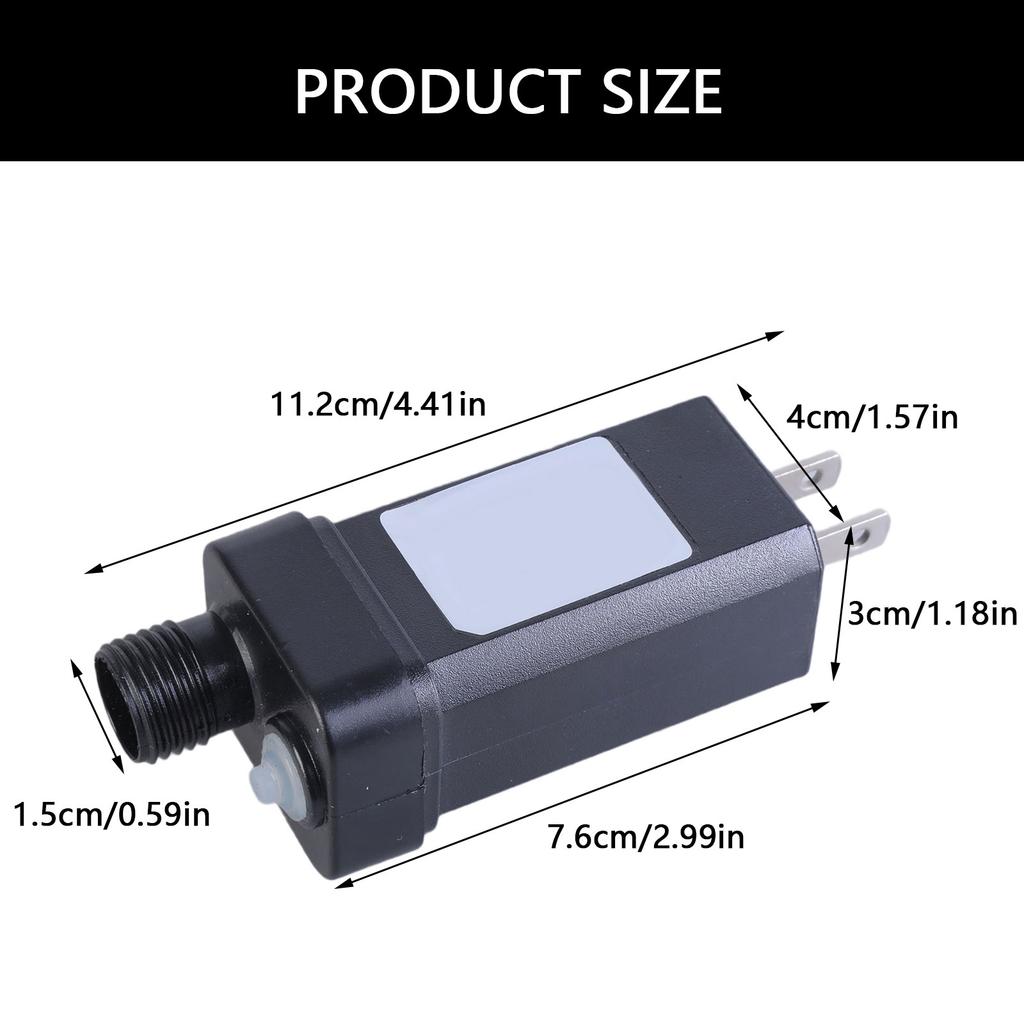 Practical 31V LED Power Supply Adapter Accessory for Outdoor Christmas Lighting and Fairies Light Waterproof Designs