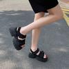 Fashion Summer Woman Sandals Vintage Roman Sandals Hollow Out Platform Ladies Shoes Women Buckle Strap Female Sandals Summer Shoes