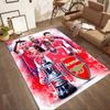 Arsenal Floor Rug Office Rug Suitable for Playrooms Bedrooms Kitchen Dormitory Anti-slip Rug Decorate Offices Birthday/Christmas Gift