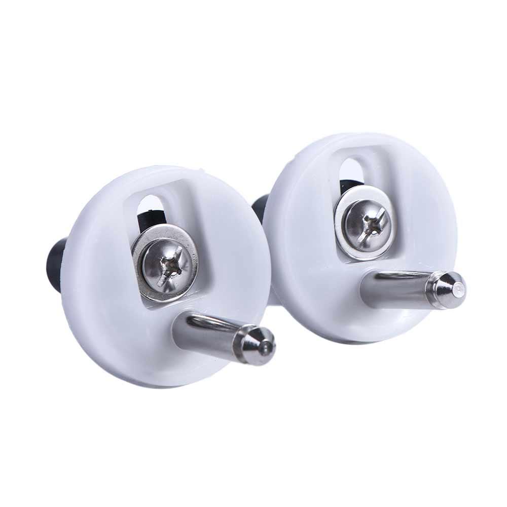 Replacement Toilet Seat Hinges Toilet Kit Heavy Duty Hinge for 2pcs Furniture Accessories