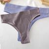 FINETOO Бесшовные женские трусики, стринги для девочек, мягкие женские трусы с высокой талией, модные 6 однотонных трусиков S-XL, сексуальные женские трусики