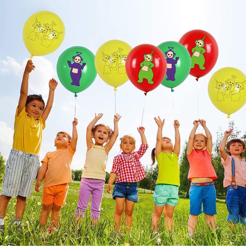 32 шт. товары для вечеринок «Телепузики», включая воздушные шары с баннерами и кексами
