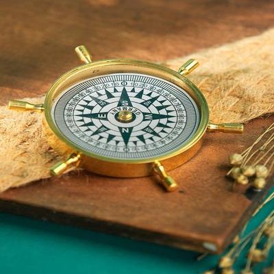 Винтажный компас, исторический, коллекционный, старый подарочный компас, морской декор