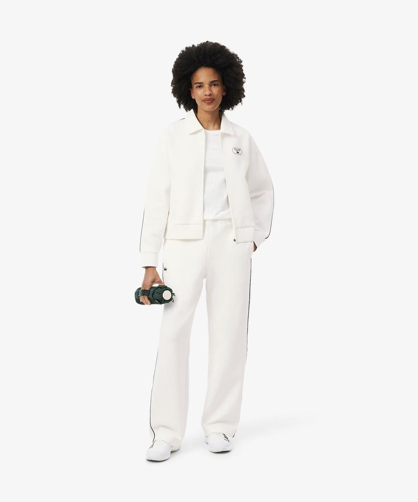 LACOSTE Women'S Tennis Heritage Zip-Up Sweatshirt Sf6822-56N Ev0