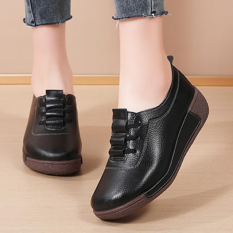 Womens Wedge Sneakers 2024 New Style Breathable and Comfortable Running Shoes Casual Thick-soled Womens Vulcanized Shoes