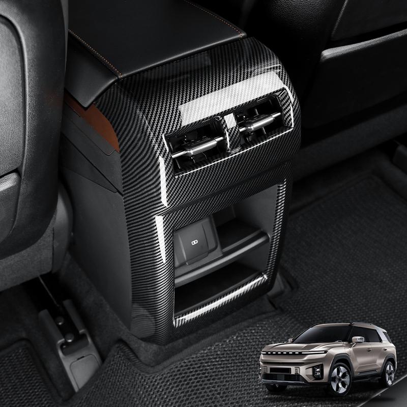 For SSANGYONG TORRES-EVX/ACTYON -2026 Rear Air Conditioner Vent Outlet Cover Anti Kick Panel Trim Car Interior Accessories