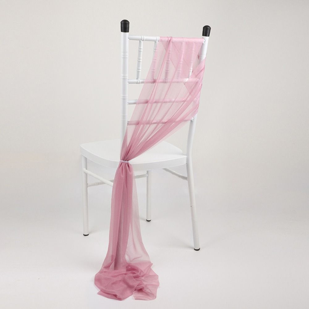 Flowing Polyester Chair Sash 9Ft Romantic Event Ambiance Draping Fabric Versatile Wrinkle-Free Wedding Aisle Decorations Party