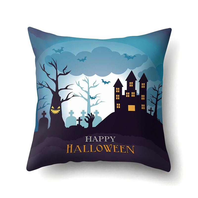 Хэллоуин Наволочка Подушка для поясницы автомобиля Тыква Чехол для диванной подушки Офис Дом Гостиная Наволочка