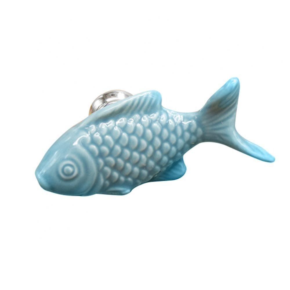 Fish Shape Drawer Knob Single Hole Door Handles Stylish Cupboard Knob  Kitchen