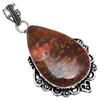 Подвеска Агат Драгоценный Камень Подарок Для Нее Серебряные Украшения 2.25"