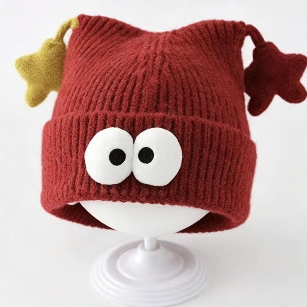 Polyester Baby Beanie Thick Knit Knitted Cap Cute Toddler Hat Cold Weather