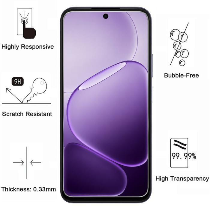 Verre Trempé pour Oppo A6 4G/A6 5G/A6x 4G/A6x 5G/A6T 4G/A6T 5G/A6S 4G/A6S 5G/A6K 5G [Pack 4] Film Vitre Protection Ecran Phonillico®