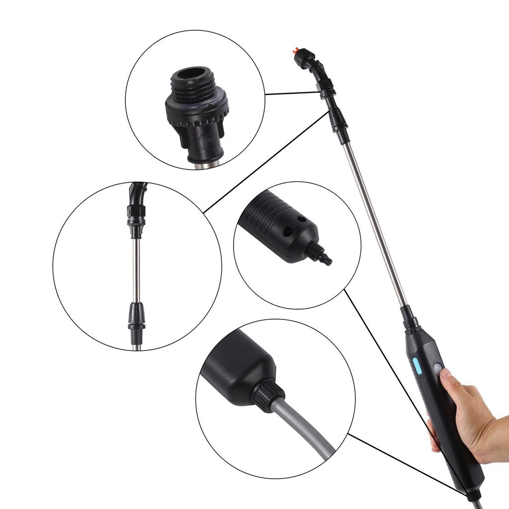 Электрический опрыскиватель для растений, распылитель для полива, палочка, перезаряжаемая батарея, садовый опрыскиватель, опрыскиватель для растений, двор, газон, сорняки, растения