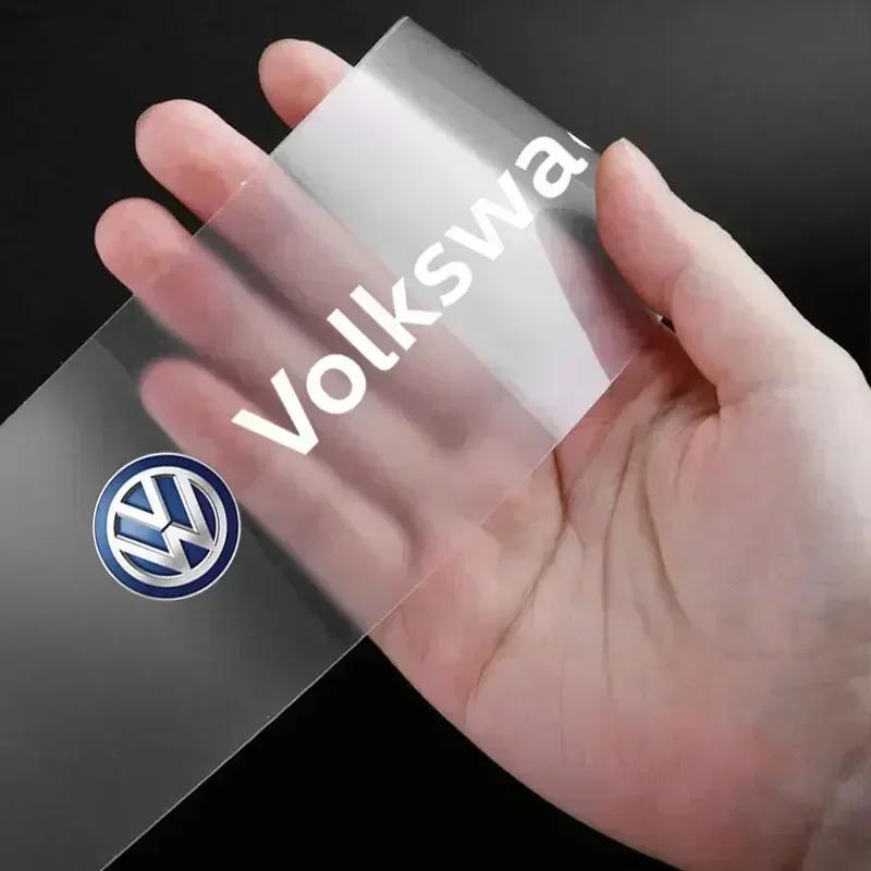 Новый B6 VW Для автомобиля Volkswagen Защитная накладка на порог Прозрачная декоративная наклейка-значок Для Volkswagen Golf 4 5 6 7 R GTI TSI