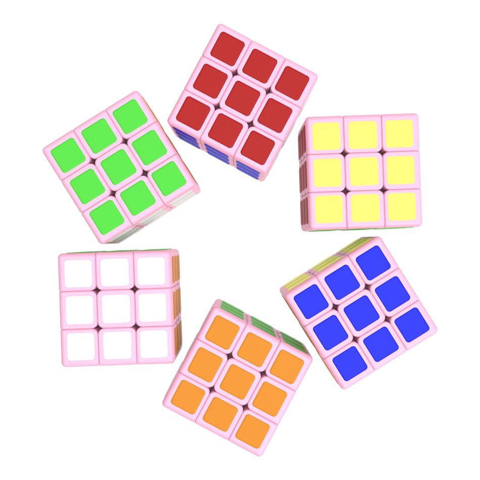 Cubelab 1cm Mini Cube Tiny 3x3 Professional 1 CM Speed Cube Cube Puzzle Blue Pink Black Toys For Children Kids Gift
