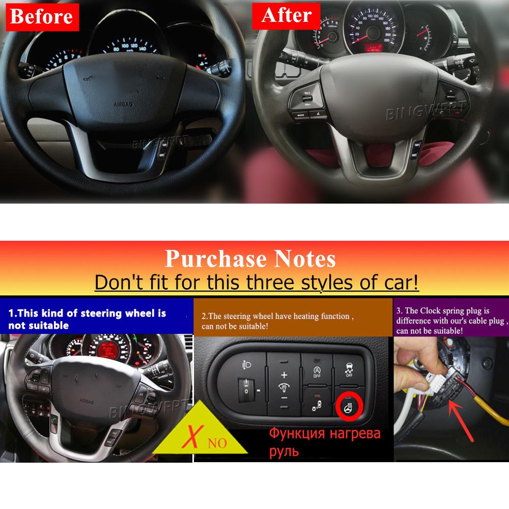 For Kia RIO 5DOORS 2012-2015 Year Steering Wheel Buttons Car Switches Controller Volume Music with Backlight