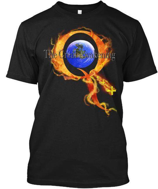 Q Великое Пробуждение от Q+++ Designs Футболка Изготовлено в США Размеры от S до 5XL