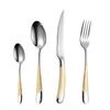 New 304 Stainless Steel Knife, Fork and Spoon Household Western Tableware Set Restaurant Steak Knife and Fork Thickened Stainless Steel Spoon