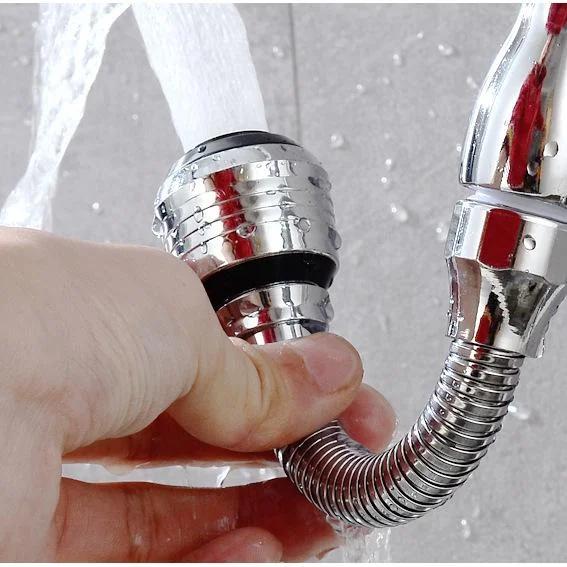 Водопроводный кран Брызгозащищенный Универсальный Усилитель Аэратор Удлиняющий Удлиненный Водосберегающий Фильтр Вращающаяся Насадка для Крана