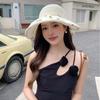Topless Sun Protection Cap Bowknot Female Shell Hat Simple Foldable Visor Cap  Travel