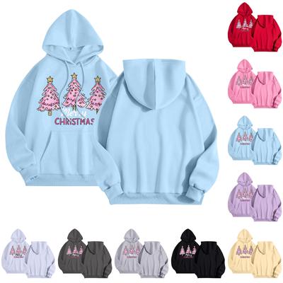 Женская повседневная толстовка с капюшоном и круглым вырезом, длинными рукавами и принтом