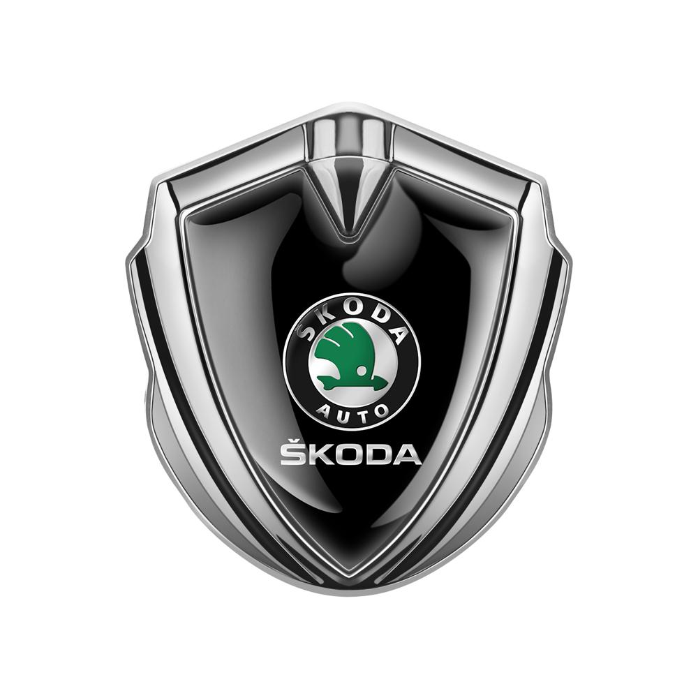 ADT1 Car Styling Metal Shield Emblem Car Fender Side Tail Body Sticker For Skoda Octavia A5 3 2 VRS Vision Kodiaq Favorit Rapid Fabia