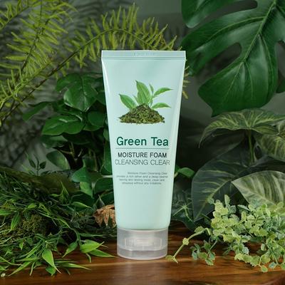 Экстракт полыни Vibrant Mugwort Cornus officinalis Fruit Green Tea Очищающая пенка 180 мл