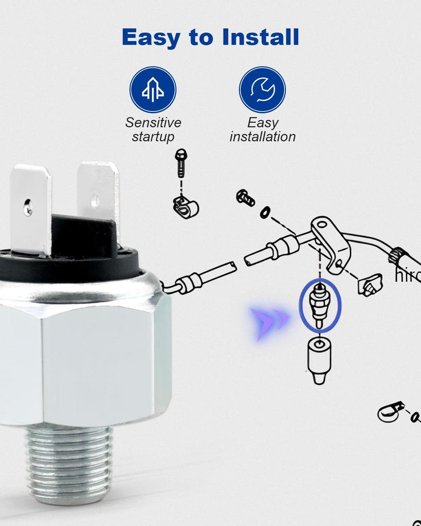 ANODZU Гидравлический выключатель стоп-сигнала заднего тормоза Подходит для Harley Davidson Sportster Dynasoftail FLHS Heritage Road