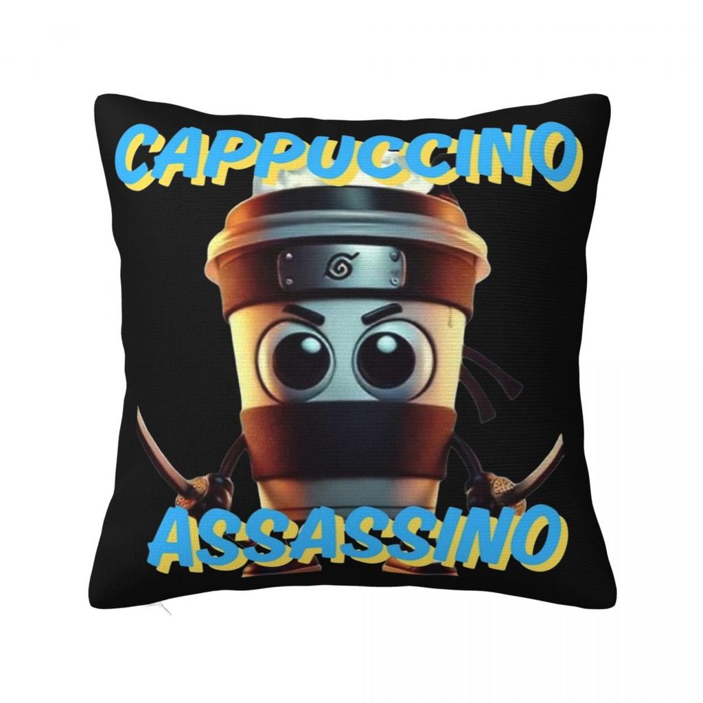 Bombardiro Crocodilo Tralalero Tralala Square Pillow Cases Italian Brainrot Cushion Covers Decorative Pillowcase for Home 18