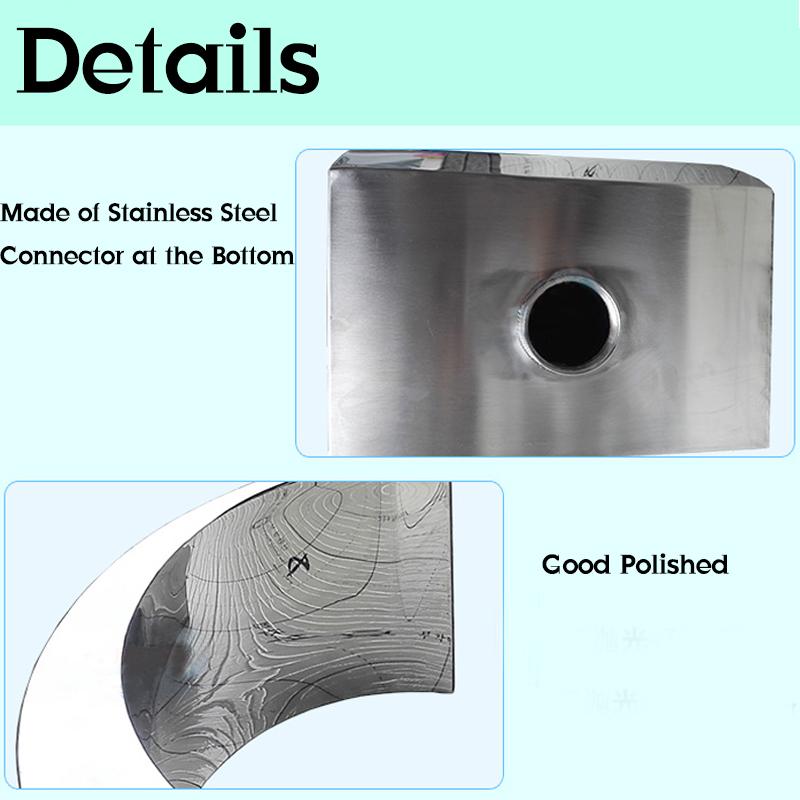 304 Нержавеющая сталь Фонтан Пруд Бассейн Сад Водопад Декоративная фурнитура Смеситель 60x30 см/40x20 см
