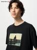 Uniqlo Футболка с рисунком «Peace For All» с коротким рукавом, стандартный крой Кодзи Якушо