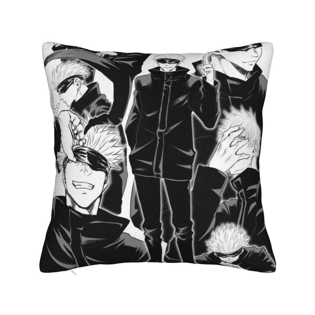 Чехлы на квадратные подушки Jujutsu Kaisen Юдзи Итадори Постельное белье Автомобиль Аниме Япония Манга Чехол на подушку Милый Декоративный чехол на подушку 40*40