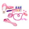 Glamorous Princess Dressing Table with Stool, Hair Dryer, Pink Make Up Table Toy