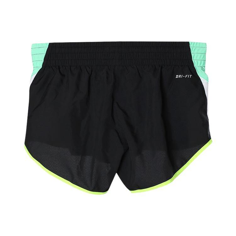 Nike Повседневные шорты Dri Fit женские черные/зеленые 588625-011