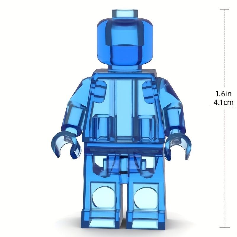 12 шт./набор минифигурок прозрачный цвет DIY фигурка кукла легко собрать строительный блок игрушка развивающие игрушки подарок для детей