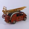 Винтажная модель пожарной машины с лестницей Кованое железо Украшение Общежитие Гостиная