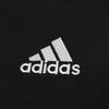 Adidas Мужская спортивная футболка с коротким рукавом в полоску и принтом, черная IC9334