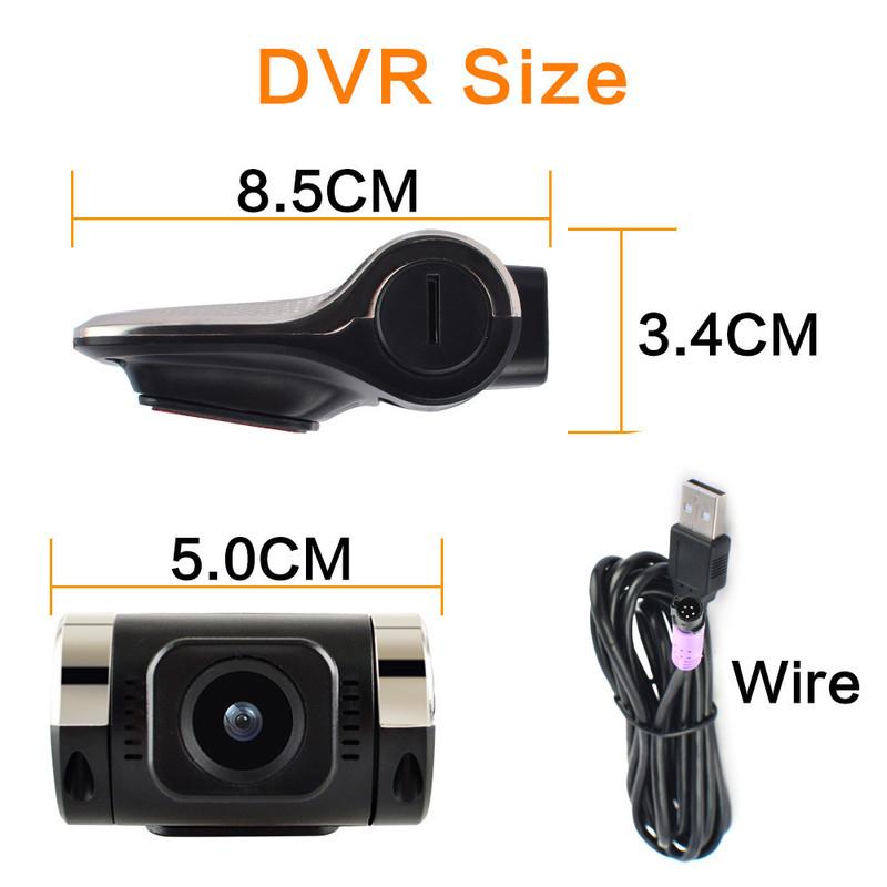 Car DVR ADAS Android Multimedia Player Full HD DVR Dash Cam Camera LDWS Mini Auto Recorder 720P USB TF Auto Car Recorder